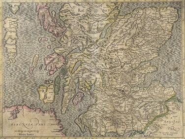 Mercator & Hondius, pub. 1634 - Map of Scotland