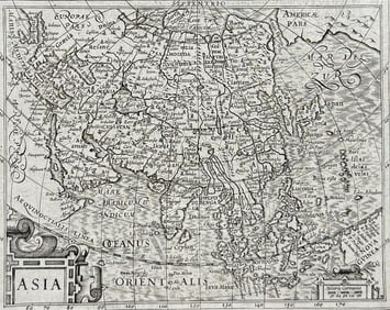 Purchas, pub. 1625 - Map of Asia