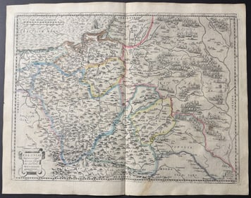 Ortelius, pub. 1579 - Map of Poland