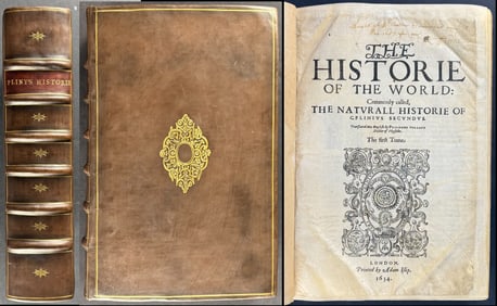 Pliny the Elder's Historie of the World - Two Volumes bound in One