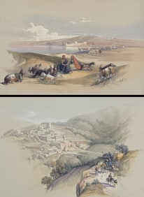 David Roberts, Royal Sub Ed - 4 Lithographs of Holy Land, Syria, Idumea, Arabia, Egypt, & Nubia