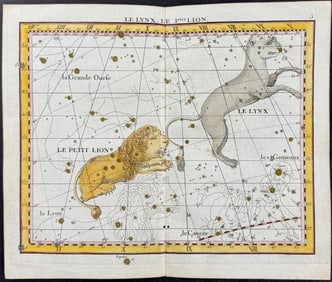 Flamsteed - Constellation or Celestial Chart: Lynx, Lion. 5