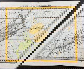 Flamsteed - Constellation or Celestial Chart: Scale, Scorpion. 19