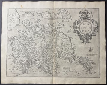 Ortelius, pub. 1579 - Map of Scotland