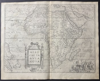 Ortelius, pub. 1579 - Map of Africa