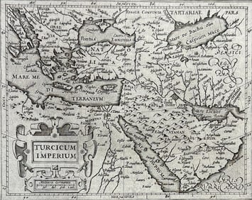 Purchas, pub. 1625 - Map of Turkey (Turkish Empire)