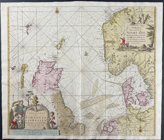 Van Keulen, Rare - Map of the North Sea