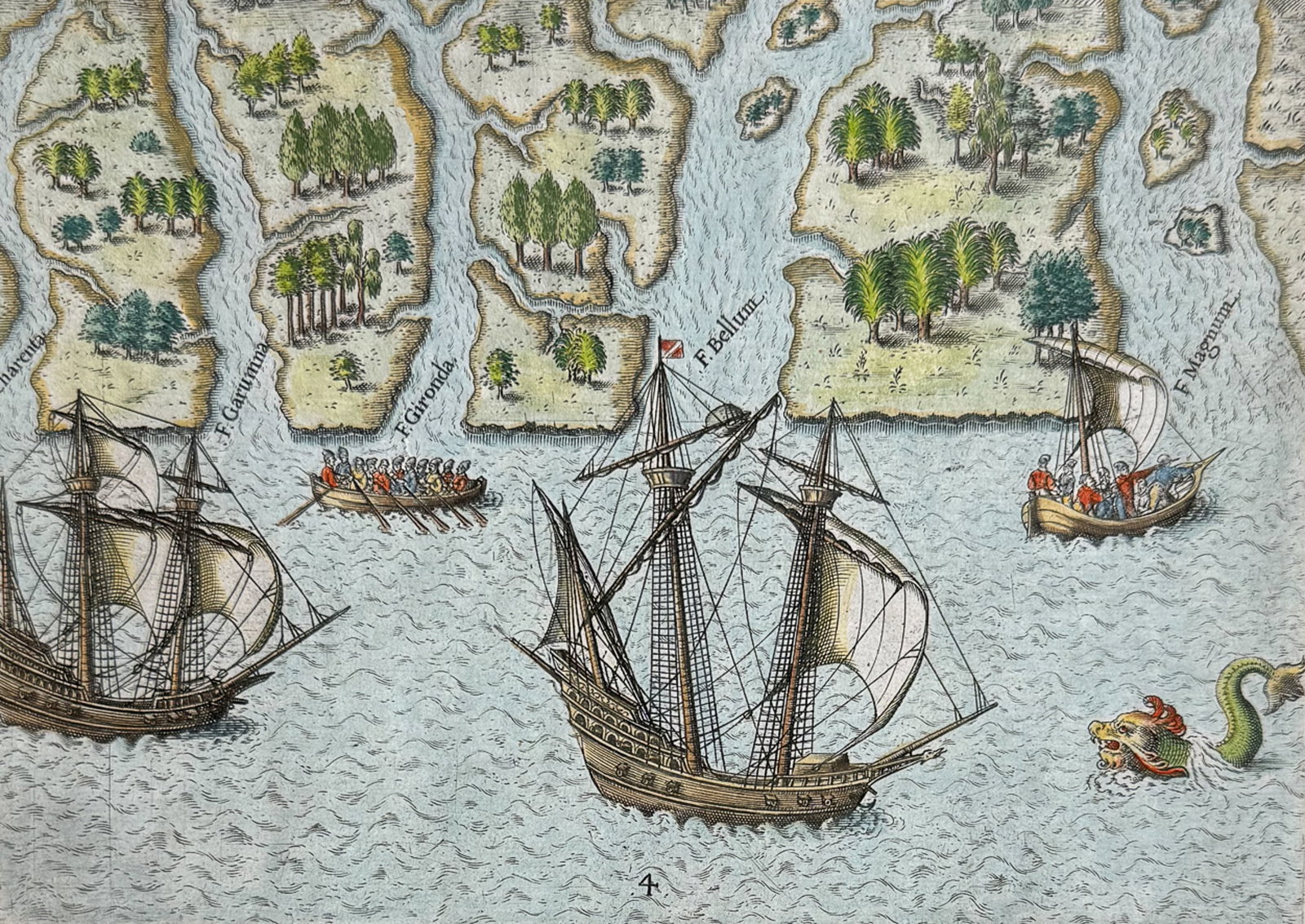 De Bry - Florida - Six other river discovered by the French (1 of 2)