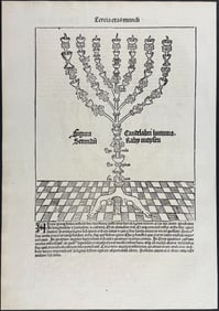 Schedel, pub. 1493 - Menorah