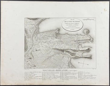 Peron & Freycinet, Australia - Map of Sydney