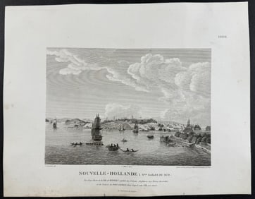 Peron & Freycinet, Australia - View of Sydney Harbor, Port Jackson