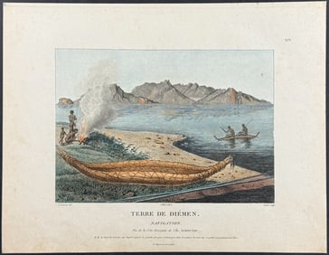 Peron & Freycinet, Australia - Navigation of Van Diemen's Land. 14