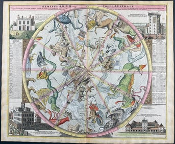 Doppelmayr & Homann - Constellation Chart (Southern Hemisphere)