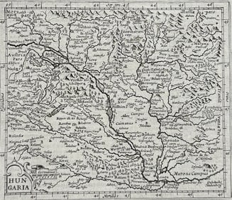 Purchas, pub. 1625 - Map of Hungary
