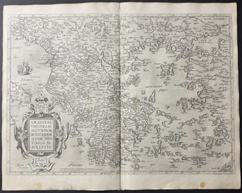 Ortelius, pub. 1579 - Map of Greece
