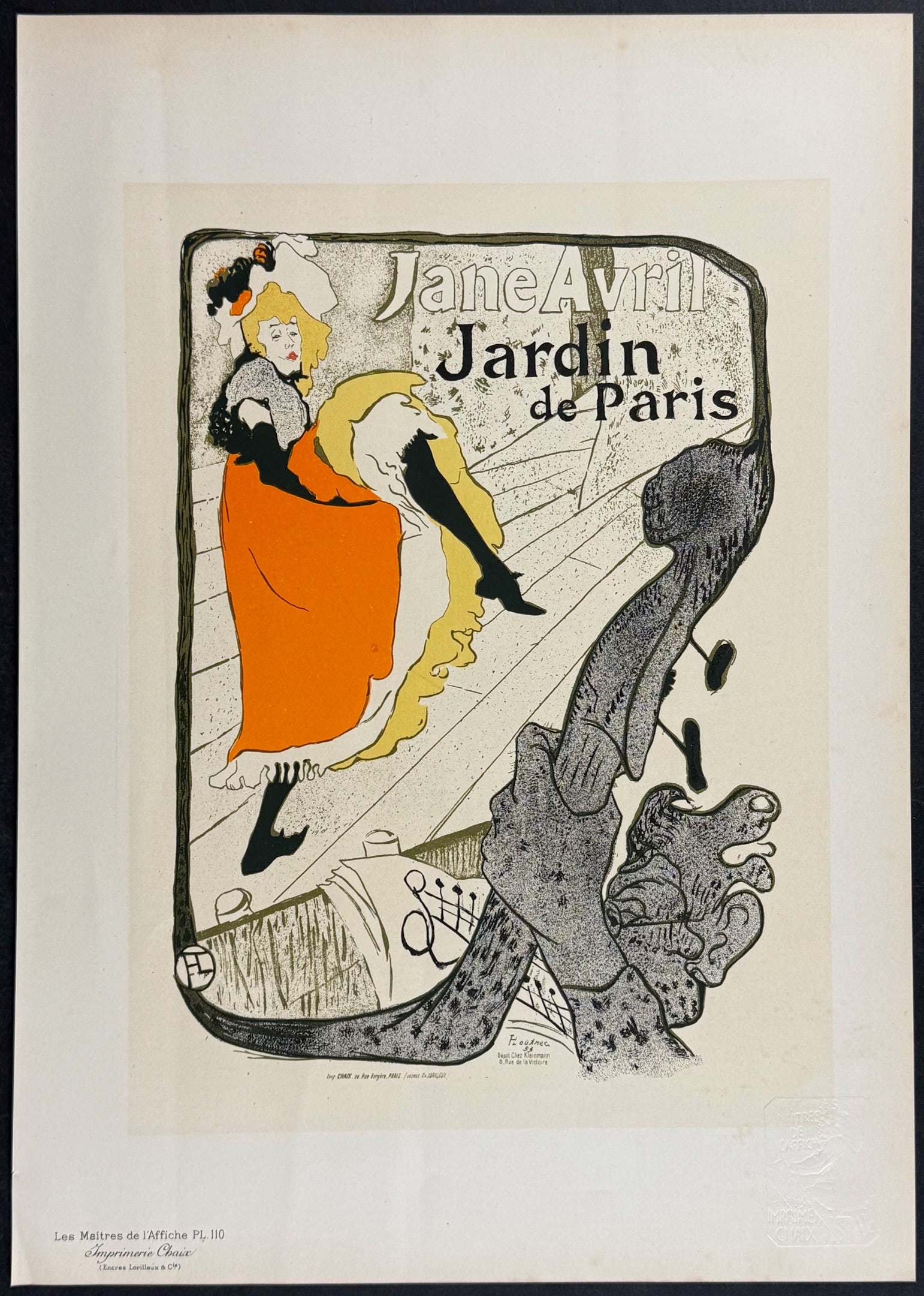Maitres Affiches by Toulouse-Lautrec - Jane Avril (1 of 1)