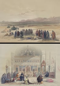 David Roberts, Royal Sub Ed - 4 Lithographs of Holy Land, Syria, Idumea, Arabia, Egypt, & Nubia