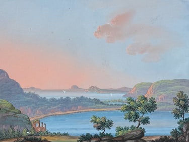 De Vito, Original Painting - Lake Avernus (Lago d'Averno)