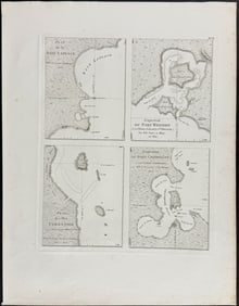 Peron & Freycinet, Australia - Ports or Bays in New Holland: Laplace, Western, Forestier, Champagny