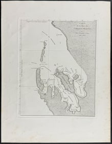 Peron & Freycinet, Australia - Chart of Shark Bay (Chiens-Marins)