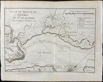 Charlevoix after Bellin - Map of Quebec, Canada