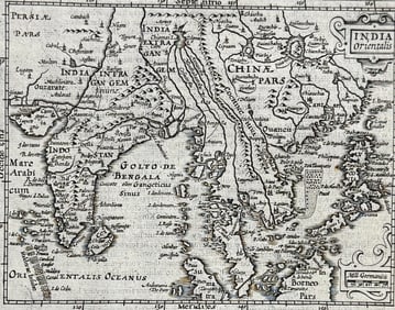 Purchas - Map of India and East Indies Islands