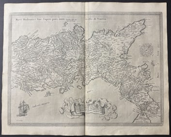 Ortelius, pub. 1579 - Map of Naples, Italy