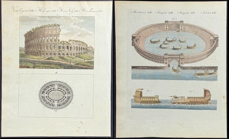 Bertuch - Pair of Colosseum Engravings