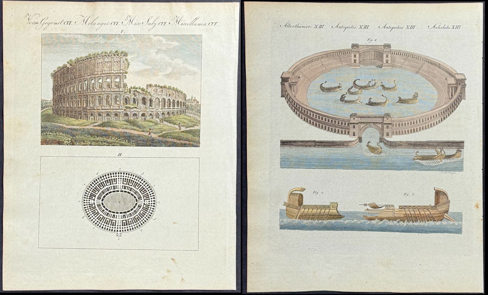 Bertuch - Pair of Colosseum Engravings (1 of 3)