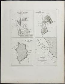 Peron & Freycinet, Australia - Charts of Australian Islands