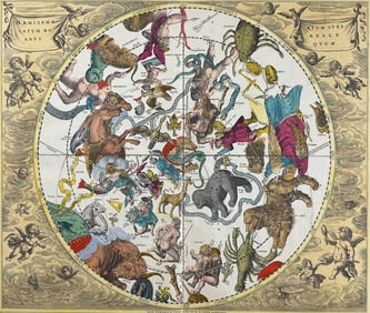 Cellarius - Celestial Chart of the Constellations of the Northern Hemisphere [Haemisphaerium