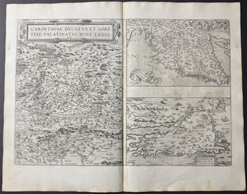 Ortelius, pub. 1579 - Map of Southern Austria, Croatia, & Slavonia