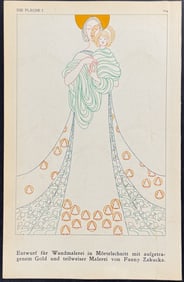 Die Flache - Mary & Jesus - Art Pochoir Illustration by Fanny Zakucka