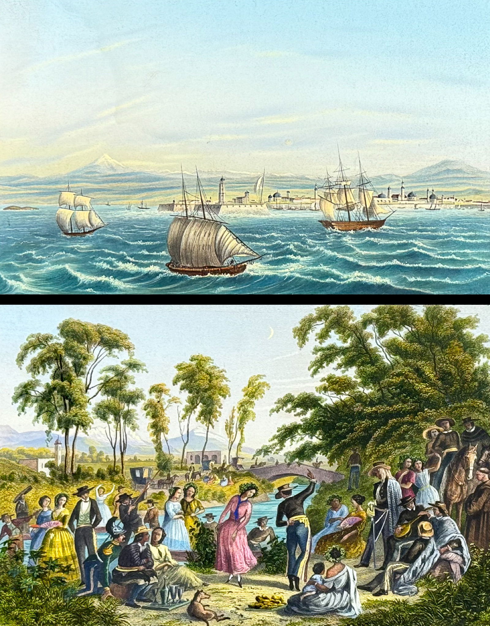 Strickler, Rare - 4 Prints of Mexico