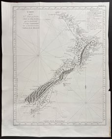 Captain Cook - Chart of the coast of New Zealand