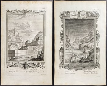 Scheuchzer - 9 Engravings on the Building of Noah's Ark