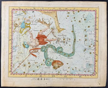 Bode - Constellation Chart: Draco (Dragon), Cassiopeia, Cepheus. 2