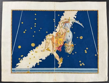 Bayer - Constellation Chart: Perseus with the head of Medusa