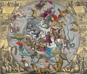Cellarius - Celestial Chart of the Constellations of the Northern Hemisphere [Hemisphaerii Borealis