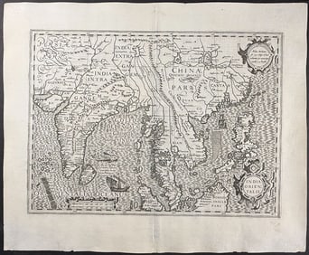 Mercator, pub. 1630 - Map of Asia