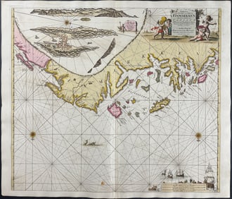 Van Keulen, Rare - Map of the Coast of Finland including the Laplands