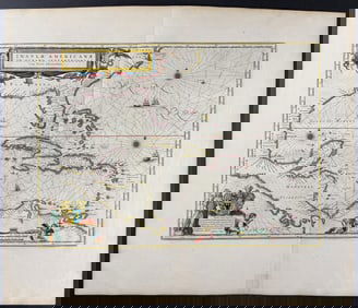 Blaeu - Map of West Indies (with part of Florida, Louisiana, Central and South America)