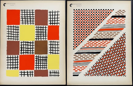 Delaunay - Pair of Art Pochoir Illustrations