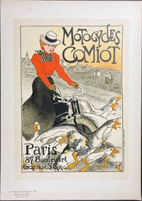 Maitres Affiches by Steinlen - Motocylcles Comiot