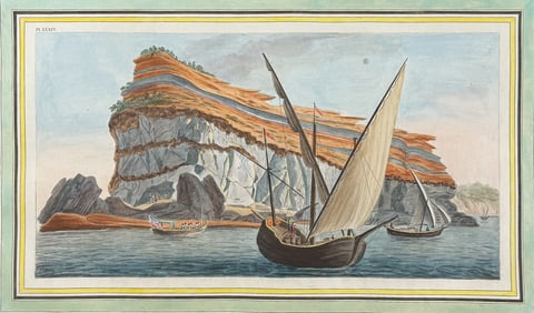Hamilton & Fabris - View from the sea of the Promontory called Capo Dell 'Arco in the Island of
