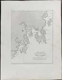 Peron & Freycinet, Australia - Chart of Southeast Van Diemen's Land. 3