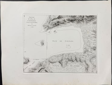 Peron & Freycinet, Australia - Chart of Bay of Coupang (Kupang). 14