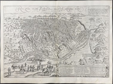 Braun & Hogenberg, pub. 1575 - View of Cairo, Egypt