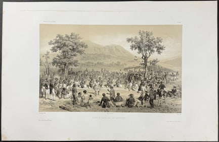 Vaillant - Dances of Hawaii, Sandwich Islands [Scene de Danse aux Iles Sandwich]. 42