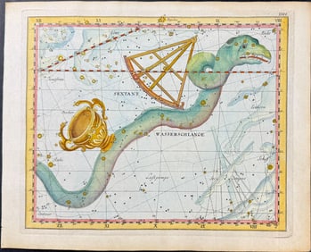 Bode - Constellation Chart: Hydra, Sextant. 26